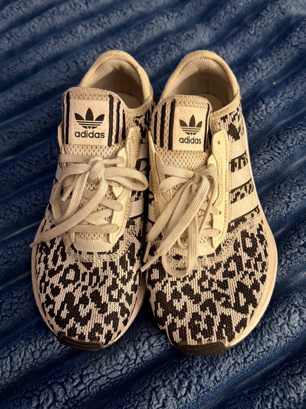 Adidas Swift Run X leopard sneakers 8.5